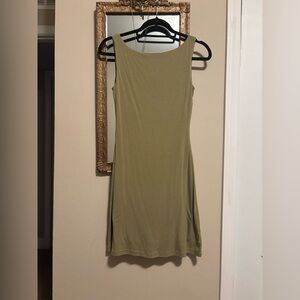 OGL Olive Green Sleeveless Dress